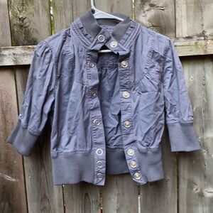 Rue 21 Blue Snap Button Jacket sz. M